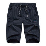 Plus Size Multi-pocket Elastic Casual Shorts